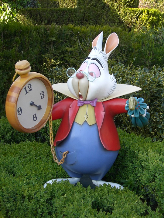 Temps travail avocat - lapin Alice au Pays des Merveilles - pas le temps