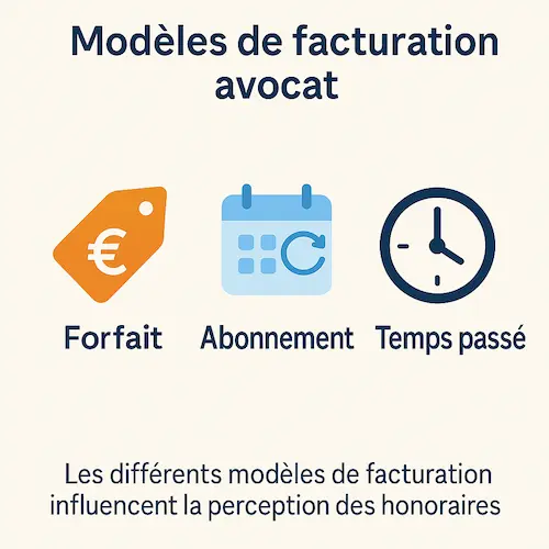 tableau comparatif des modèles de facturation avocat